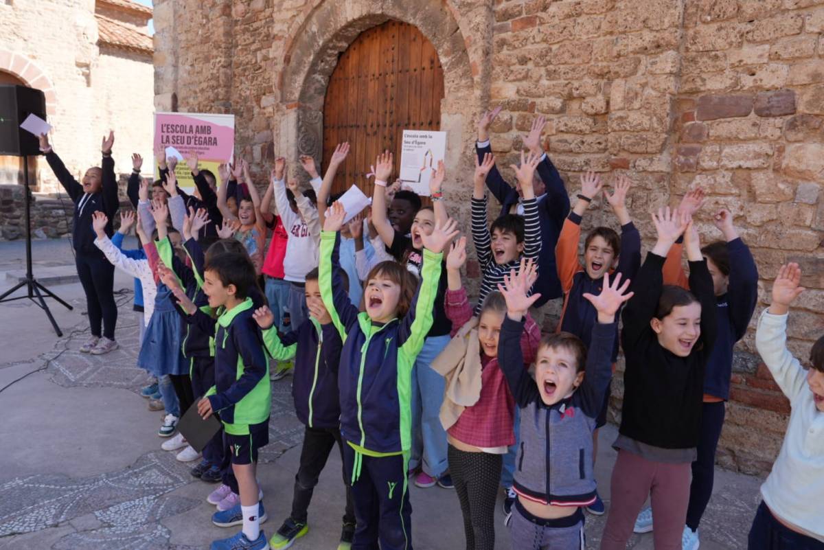 Terrassa bolca les seves escoles en la candidatura de la Seu d’Ègara a la UNESCO