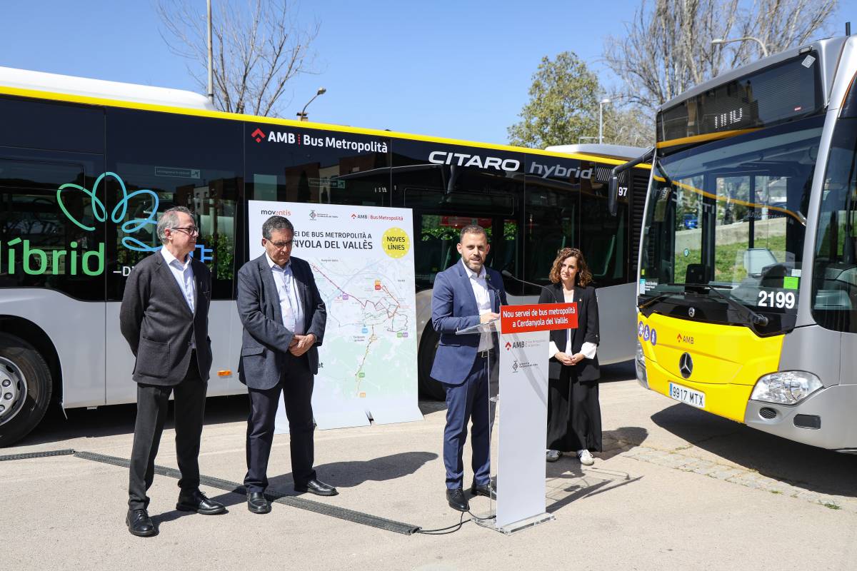 Acte de presentació a Cerdanyola amb l`AMB, Ajuntament i Moventis