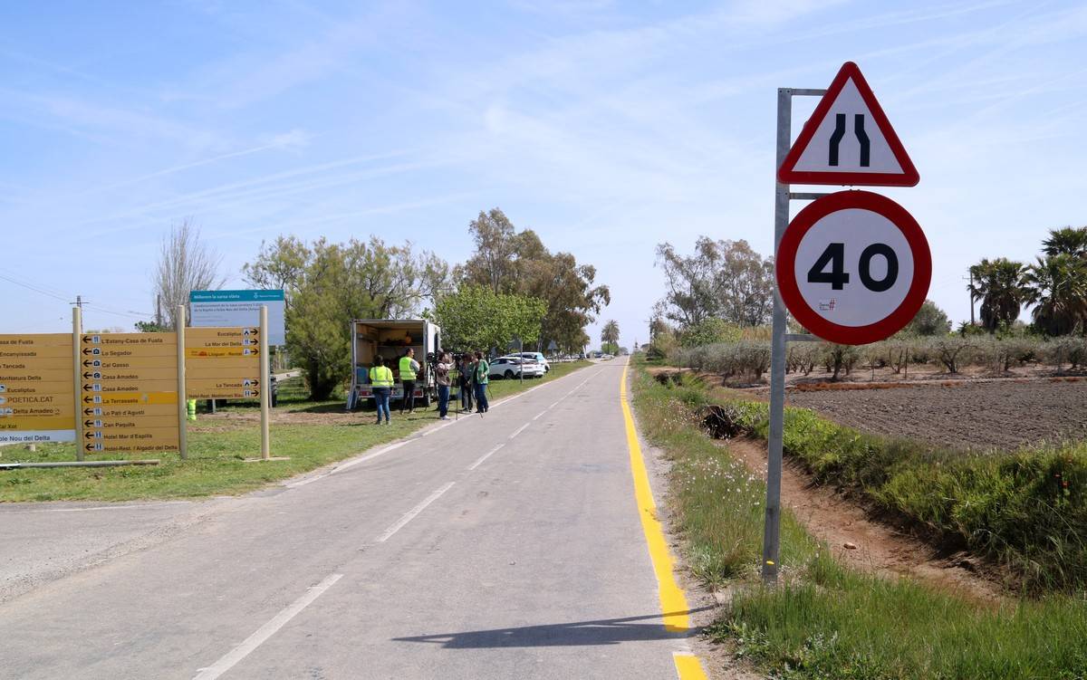 Afectacions mínimes a la carretera entre Poble Nou i la Ràpita durant la campanya de l’arròs