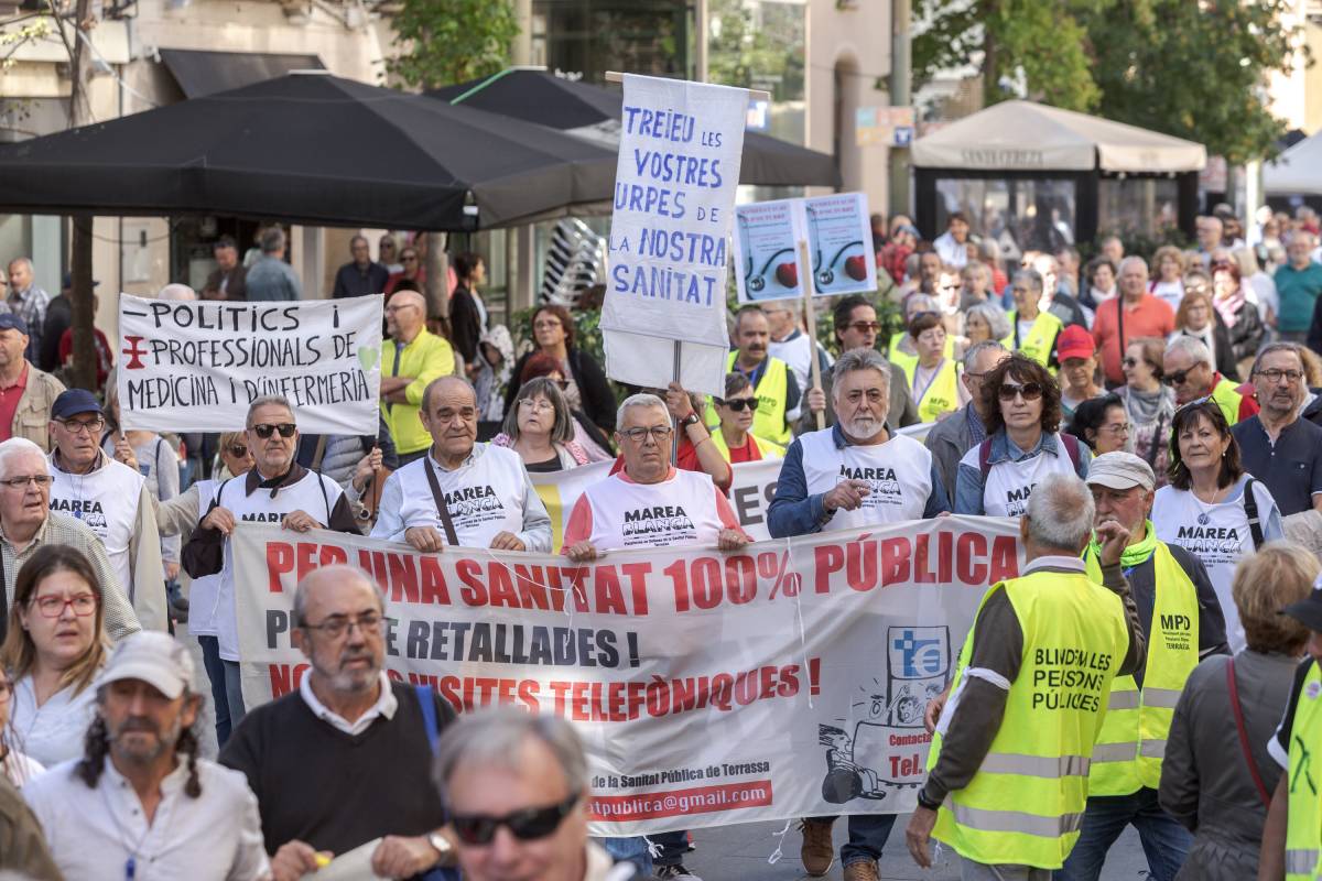 Terrassa es manifesta dissabte per la sanitat pública