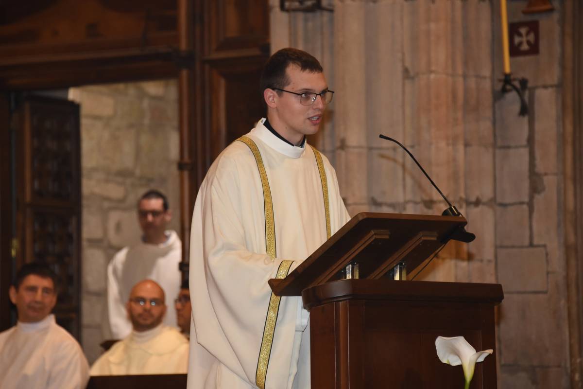 La Catedral de Solsona viu amb joia l'ordenació diaconal de Jakub Budz