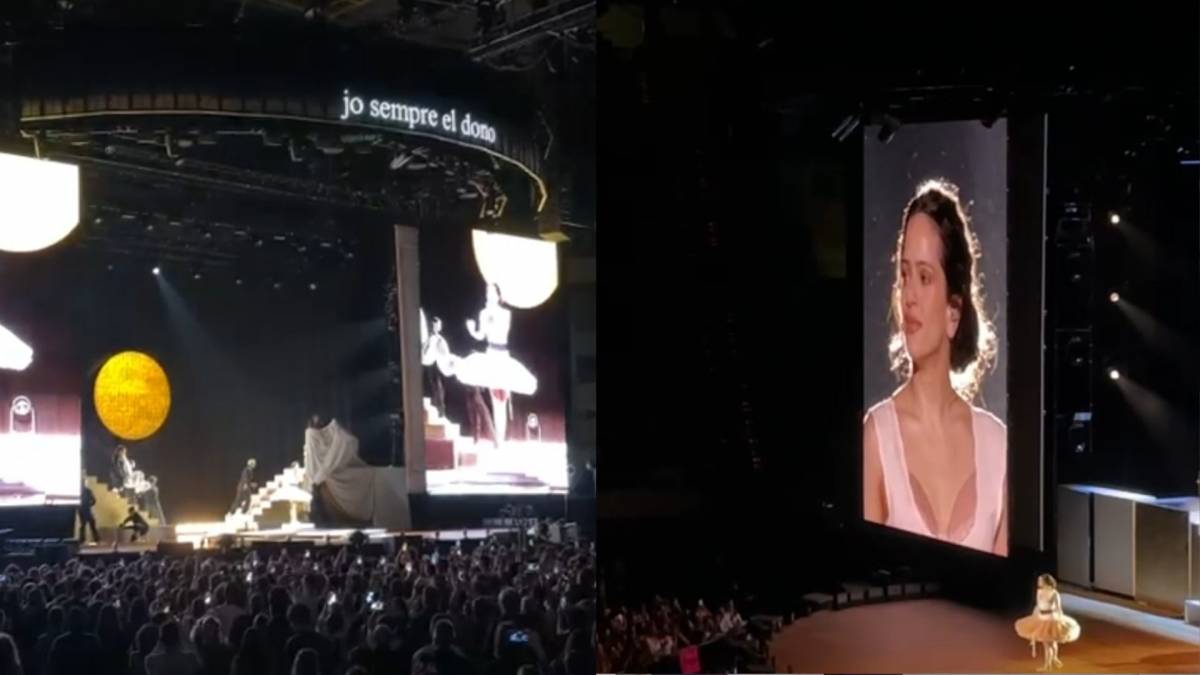 Rosalía subtitula en català les seves cançons durant el primer concert a Barcelona