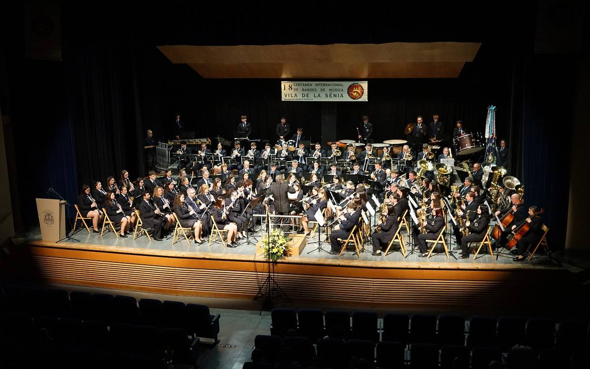 La Banda Municipal de Música d'Alcanar guanya el XVIII Certamen de Bandes de Música Vila de la Sénia