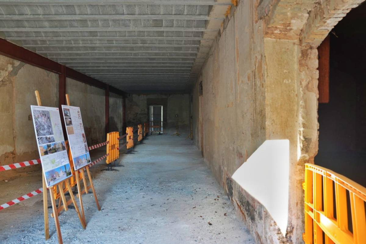 L'estat actual de l'interior de l'edifici - Nebridi Aróztegui