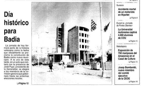 Quan el Vallès va sumar un nou municipi: 32 anys d'