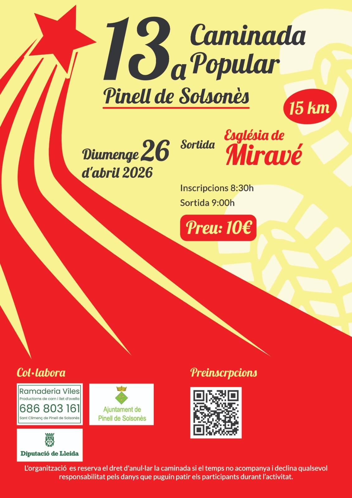 Pinell de Solsonès ja té a punt la 13a Caminada Popular