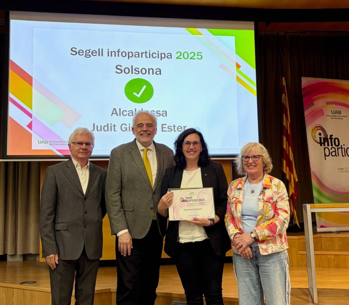 L’Ajuntament de Solsona renova el Segell Infoparticipa a la transparència i la qualitat de la comunicació pública