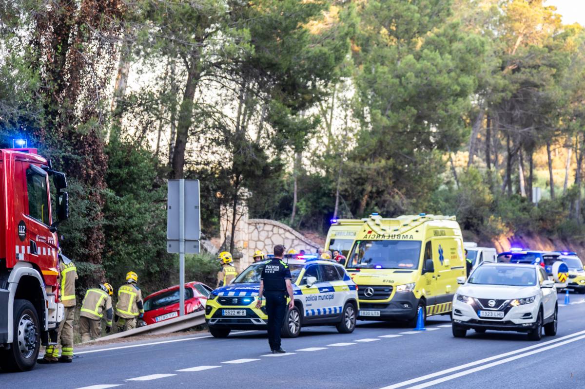 Accident de trànsit a via interurbana de Sabadell el 2025 - JUANMA PELÁEZ Accident de trànsit a via interurbana de Sabadell el 2025