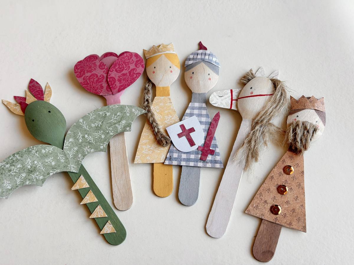 Fes aquests titelles de Sant Jordi amb culleretes de fusta