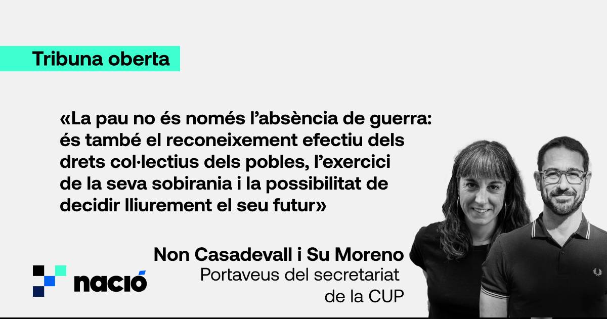 No hi ha pau sense autodeterminació