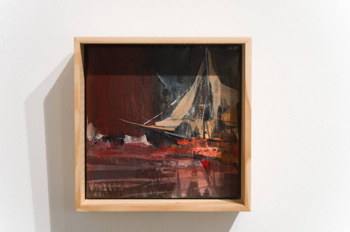 Quadre de Joan Coch a l`exposició a l`Acadèmia de Belles Arts - DAVID CHAO Quadre de Joan Coch a l`exposició a l`Acadèmia de Belles Arts