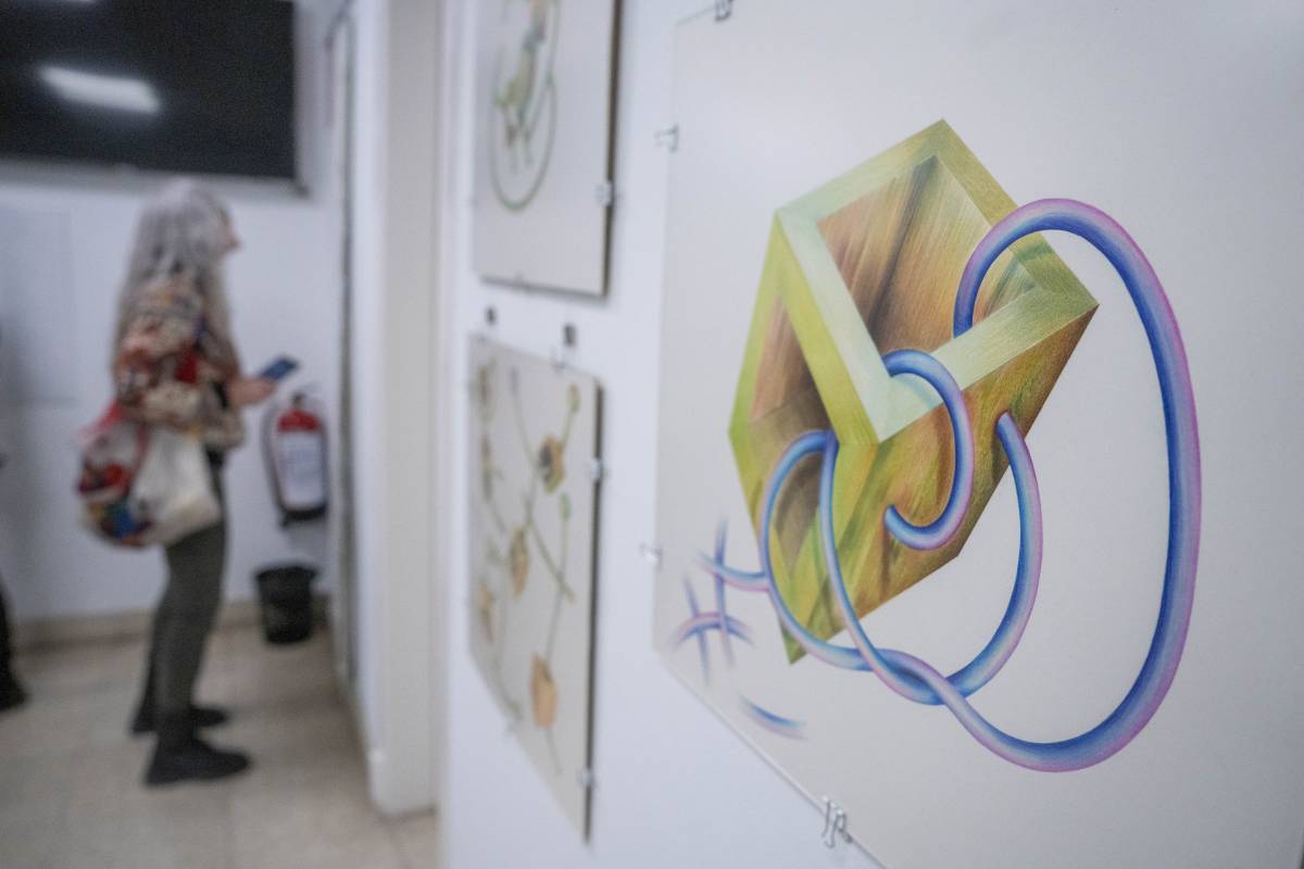 Una de les obres exposades - Nebridi Aróztegui