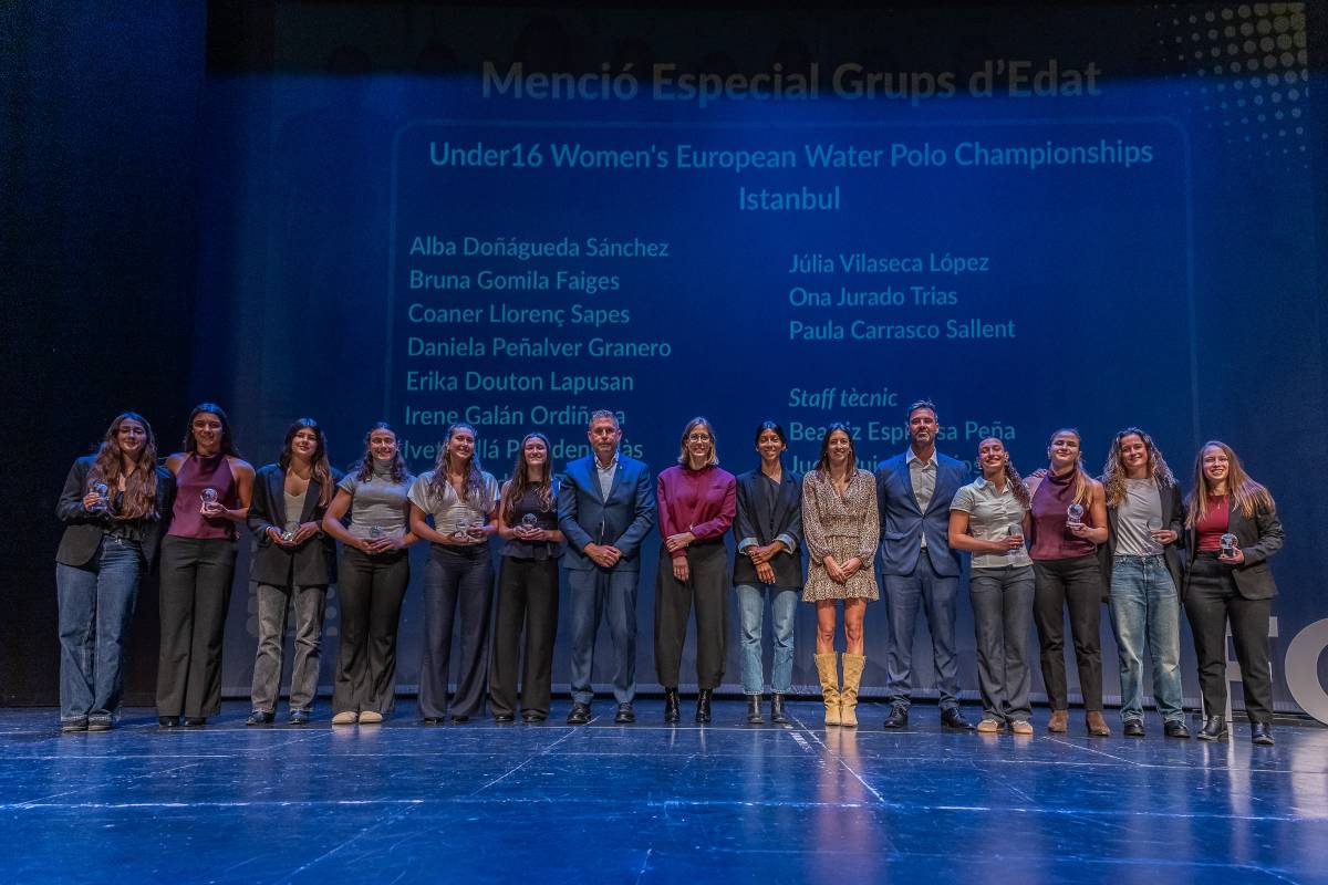 Llorenç, Carrasco, Jurado i Teodoro van ser guardonades com a campiones d`Europa U16