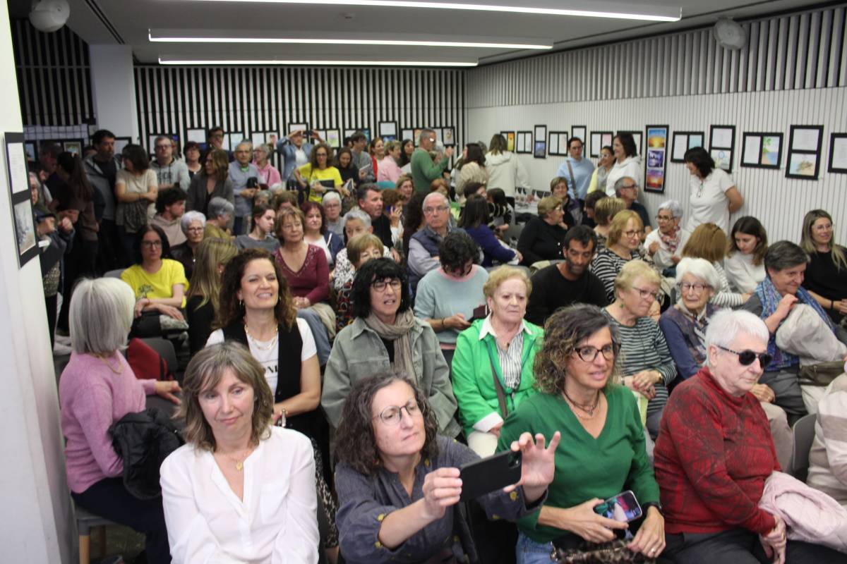 El públic va omplir la Sala de les Homilies d'Organyà de la biblioteca de Solsona  - Ramon Estany 