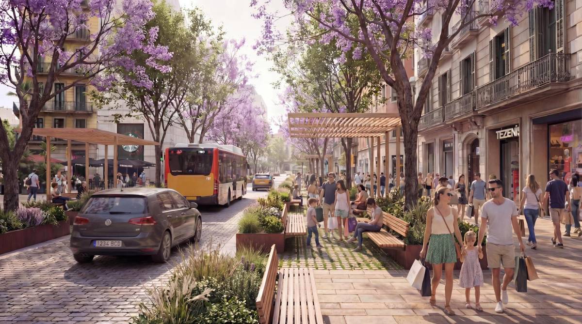 Barcelona Oberta reclama reurbanitzar l'eix comercial del carrer Pelai