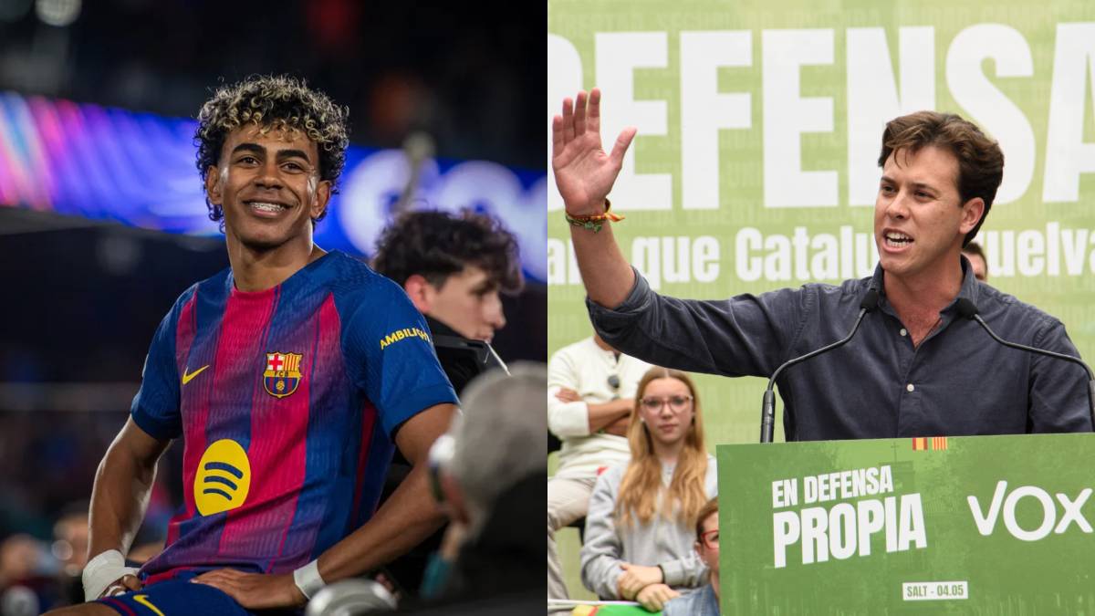 Sospitosa reacció d'un diputat de Vox quan li pregunten si voldria deportar Lamine Yamal