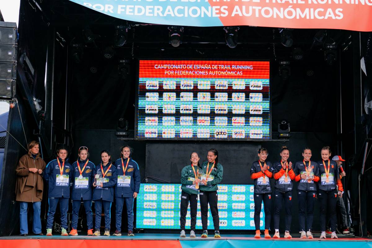 Abril Altarriba amb la selecció catalana sub 23 femení aconsegueixen la plata al Campionat d'Espanya de trail running