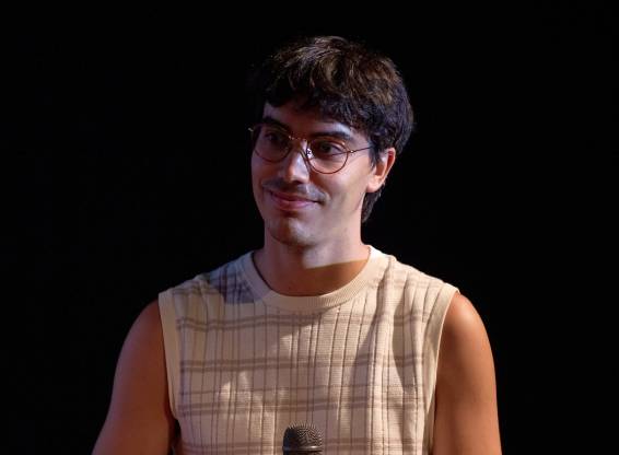 Martí Madaula, presentant un film  - João Brites (cedida)