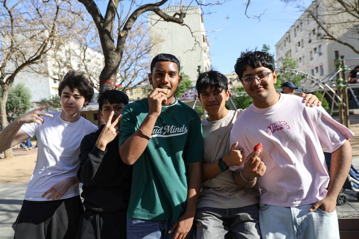 Alguns estudiants de l`Institut de les Termes