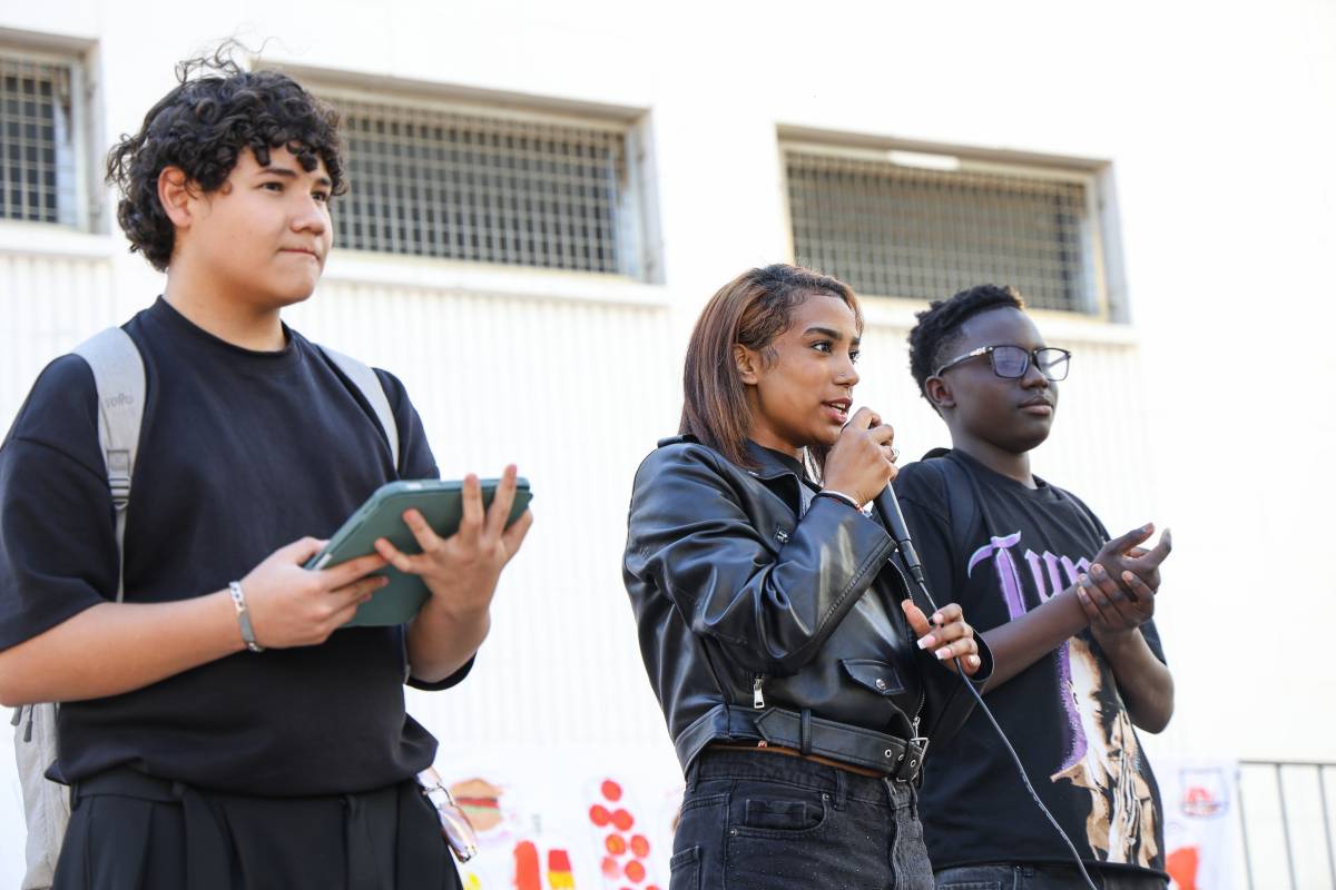 L`Edgar i la Dana presentant l`acte