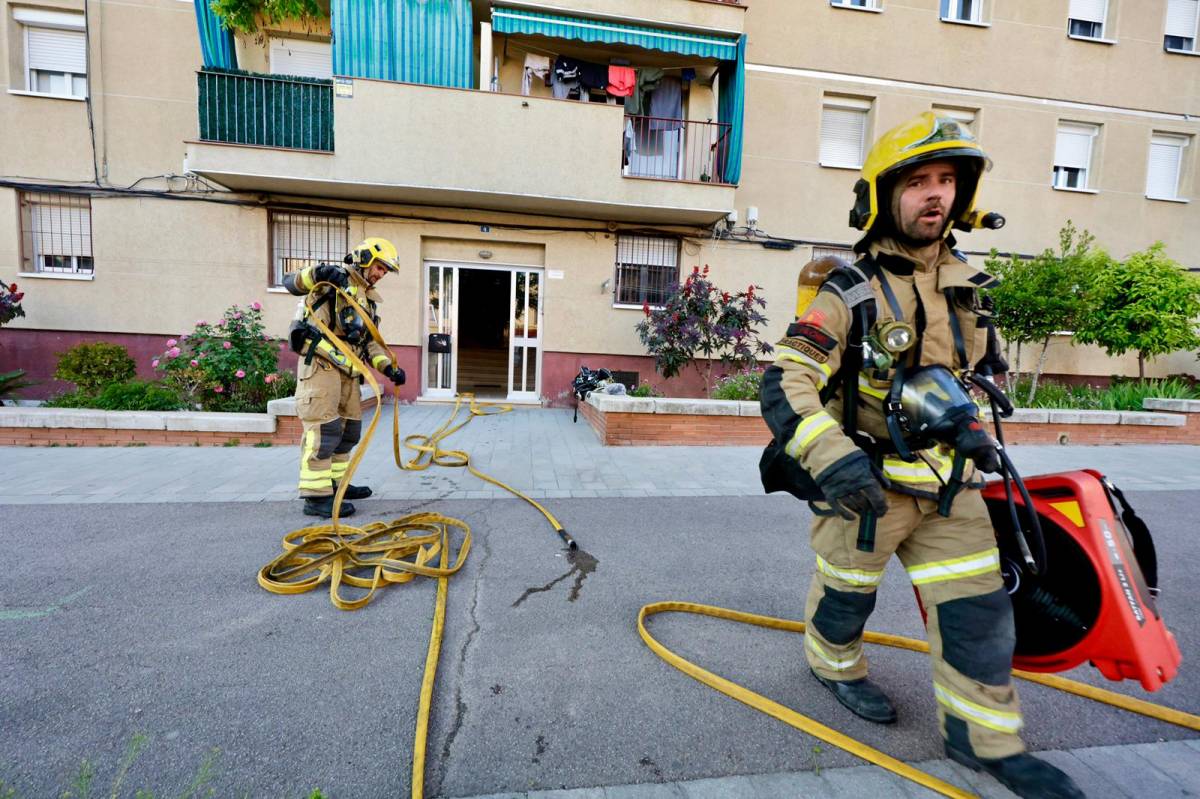 Crema un rentaplats a Espronceda - JUANMA PELAÉZ