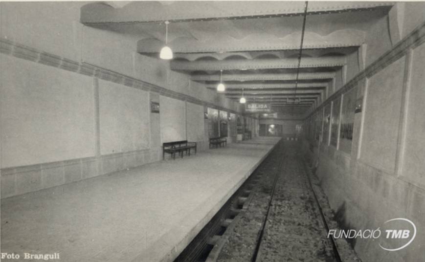 80 anys de l'estació més efímera del metro de Barcelona