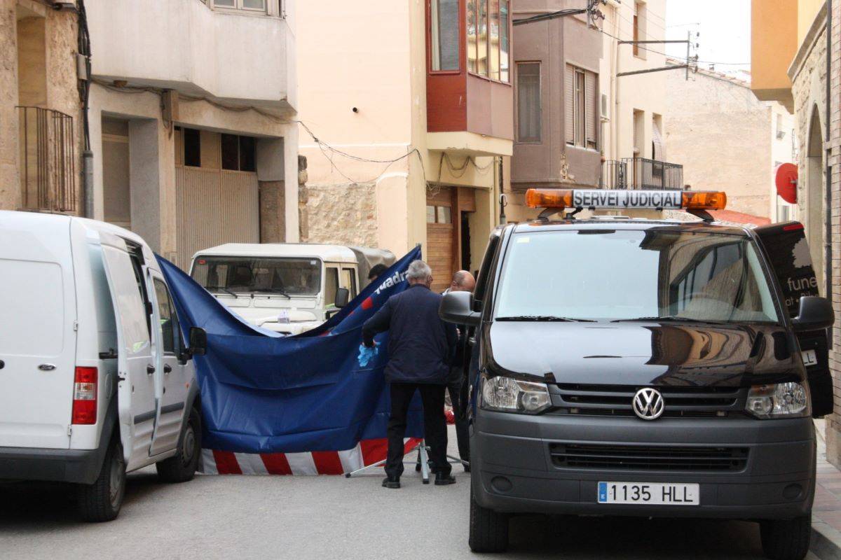 Parricidi a Gandesa, el 2014.