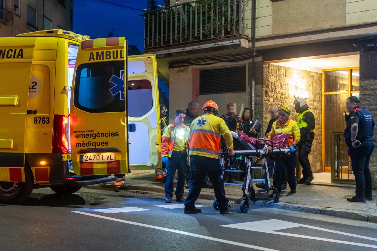 Intervenció dels serveis d`emergència a la Creu Alta