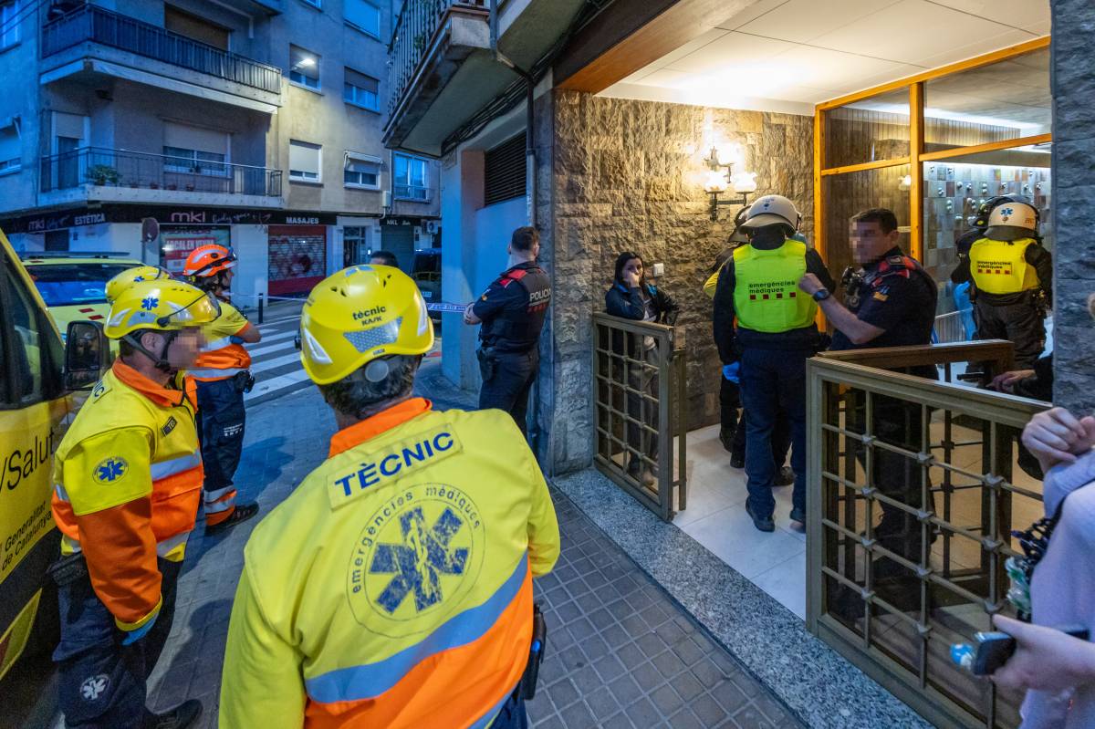 Intervenció dels serveis d`emergència a la Creu Alta