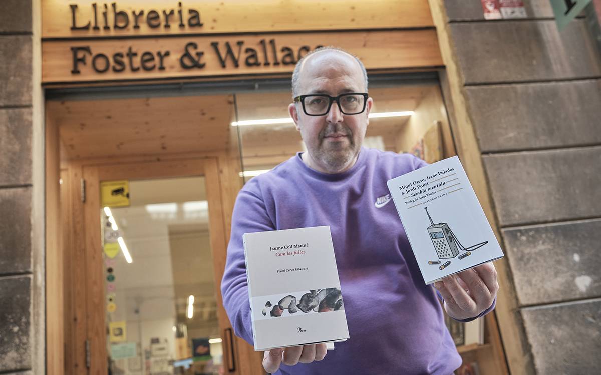 Toni Ferron, de la llibreria Foster & Wallace de Vic.