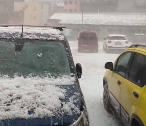 Espectacular pedregada a Ribes de Freser