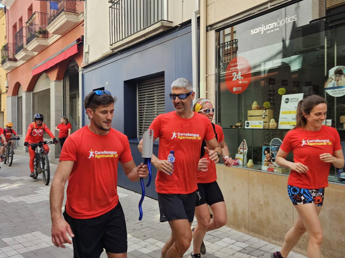 Arribada del Correllengua a Sant Celoni. - Bernat Castanyer