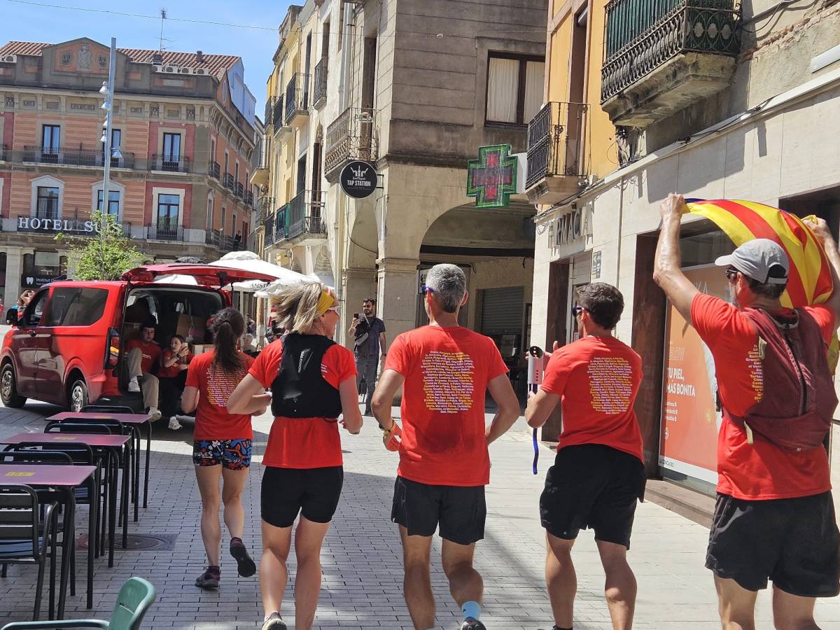 Arribada del Correllengua a Sant Celoni. - Bernat Castanyer