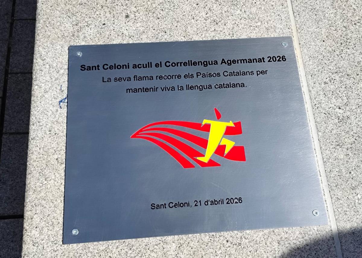 La placa inaugurada a Sant Celoni. - Bernat Castanyer