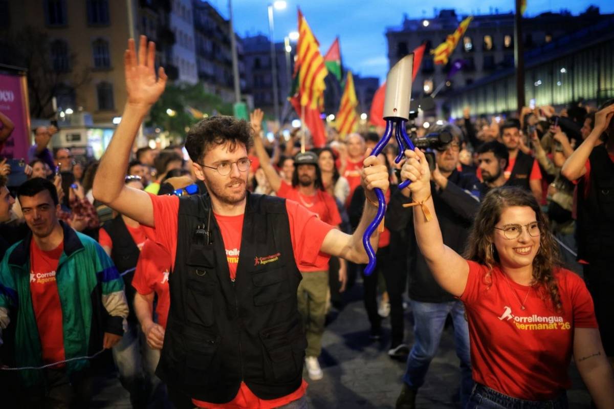 Barcelona clama per la llengua: «El Correllengua Agermanat ha vingut a fer història»