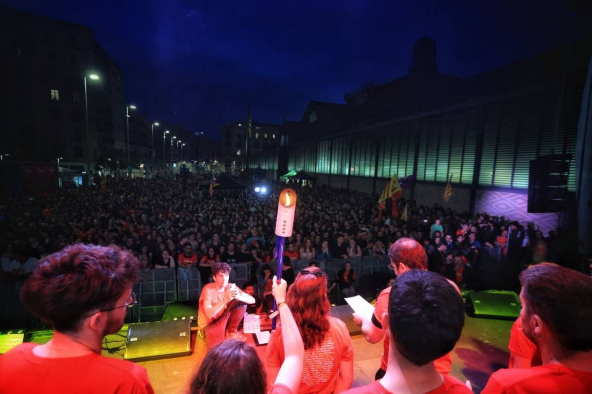L`acte central del Correllengua Agermanat a Barcelona