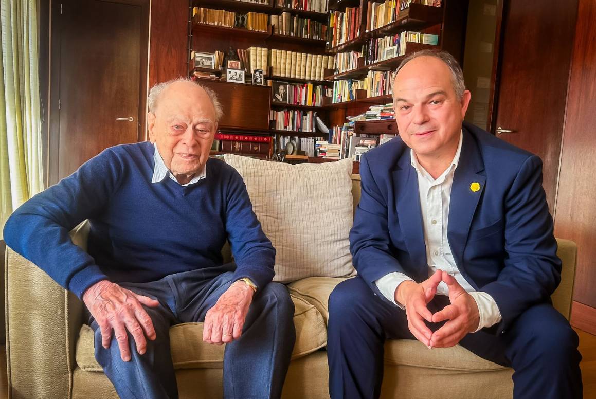 Jordi Turull visita Jordi Pujol: «Això de dilluns no té nom pel seu estat»