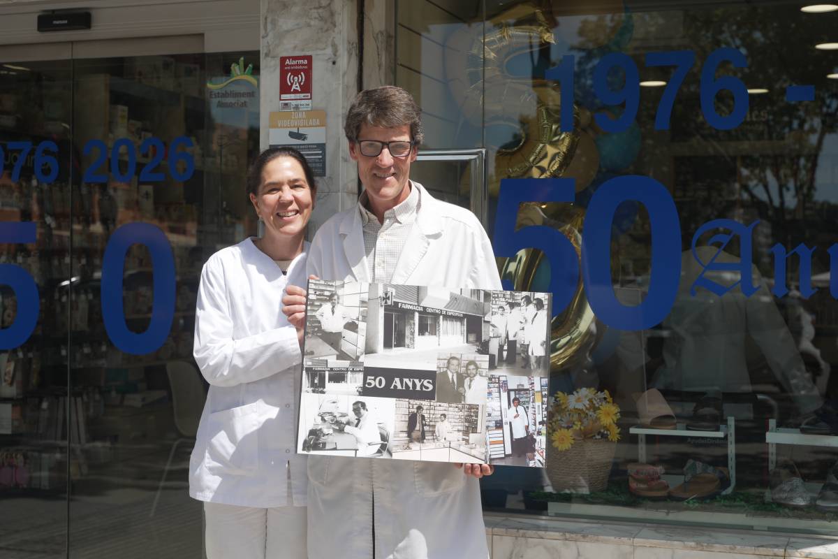 L`Imma i el Josep, els germans Budallés al capdavant de la farmàcia de Badia