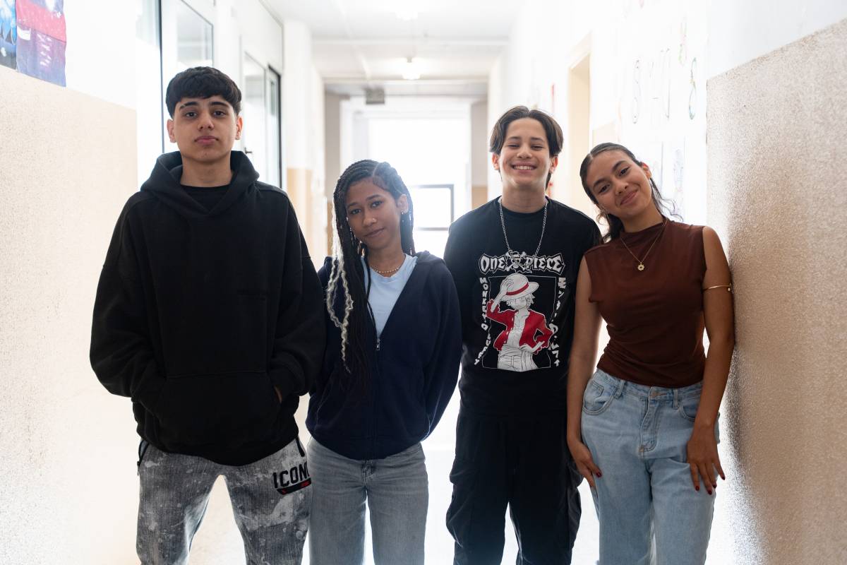 El Santiago, la Marianna, el Joao Paulo i l’Ana Paula