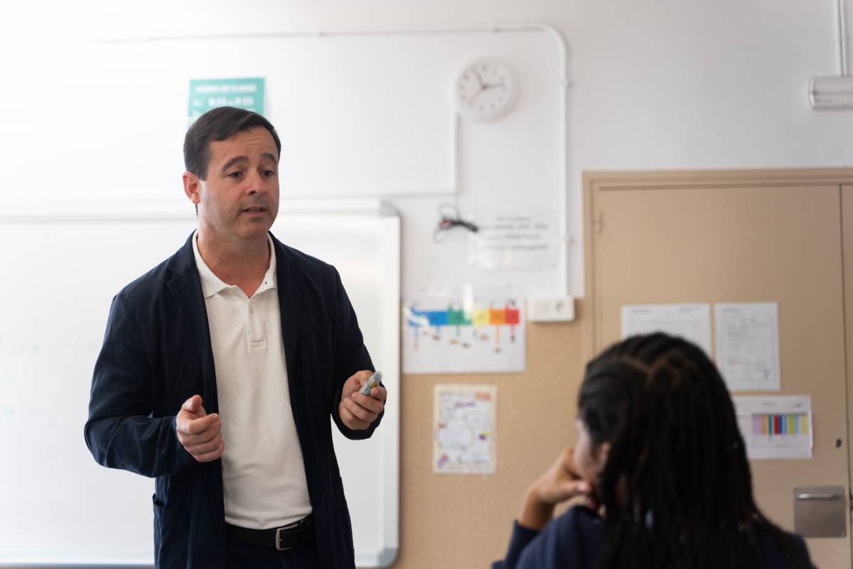 Sergio Martínez, durant el taller