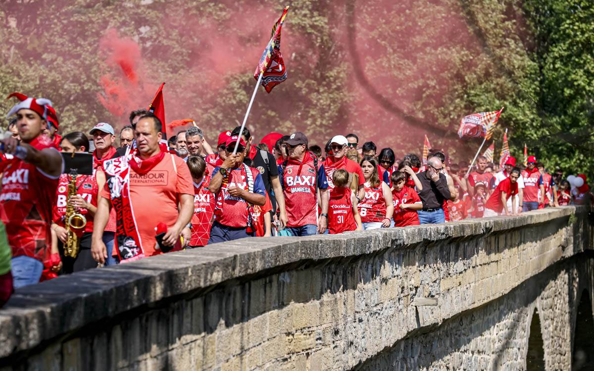 L'afició del Baxi Manresa, l'únic MVP en una jornada de festa