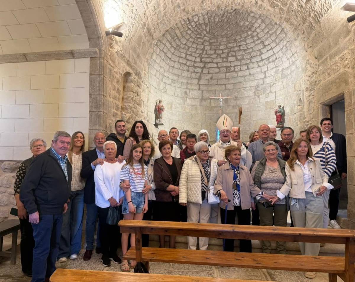 El bisbe de Solsona beneeix les obres de restauració de l’església de Sant Pere de Miravé