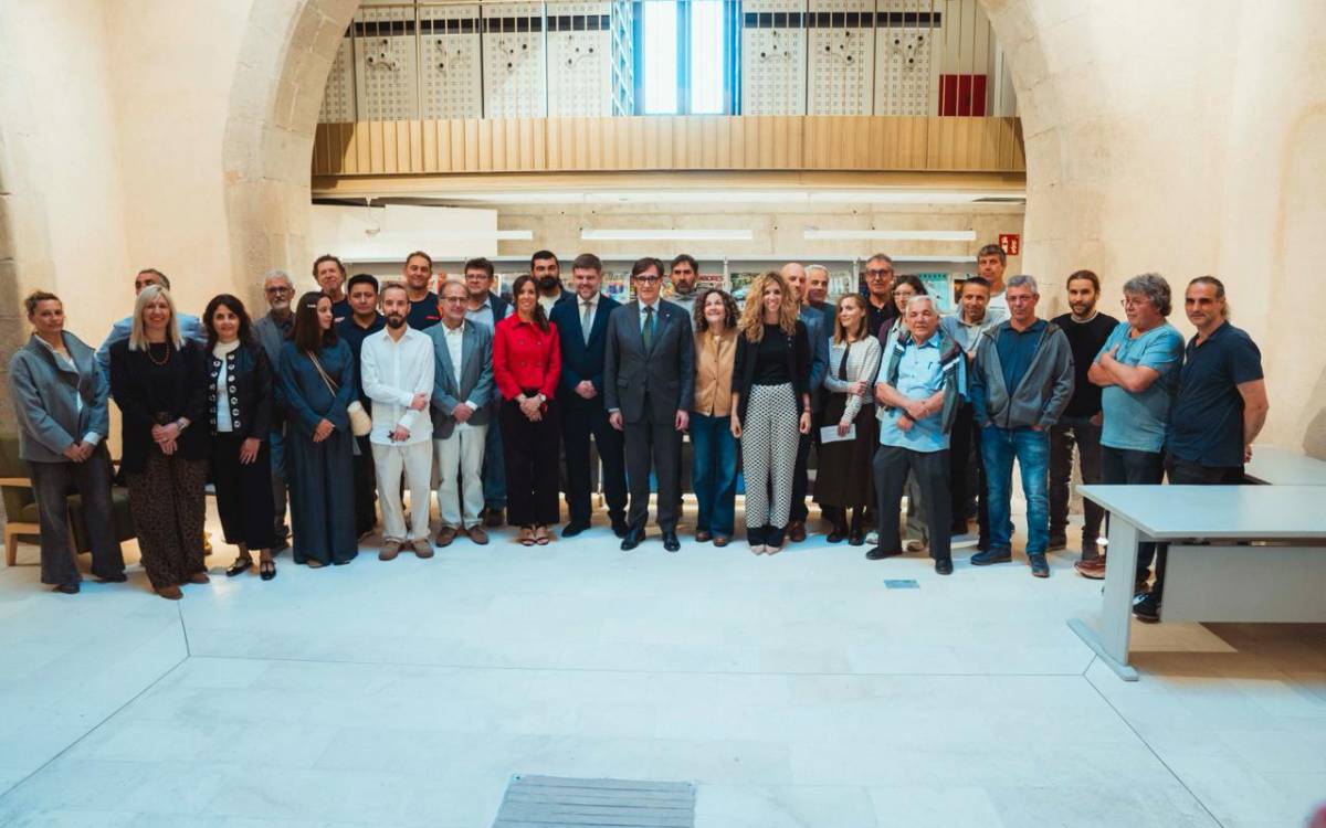 Inauguració de la nova biblioteca del Palau dels Comtes de Centelles.