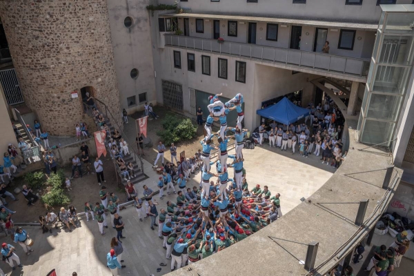Els Castellers de Terrassa, en gran estat de forma a la Diada del Local