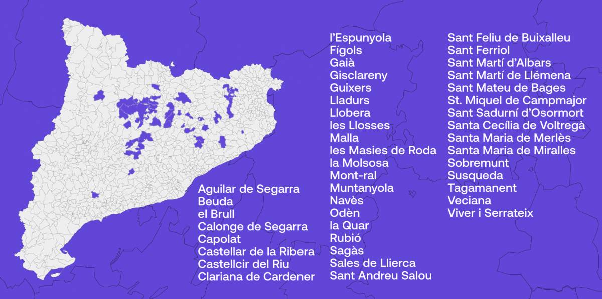 mapa municipis dispersos
