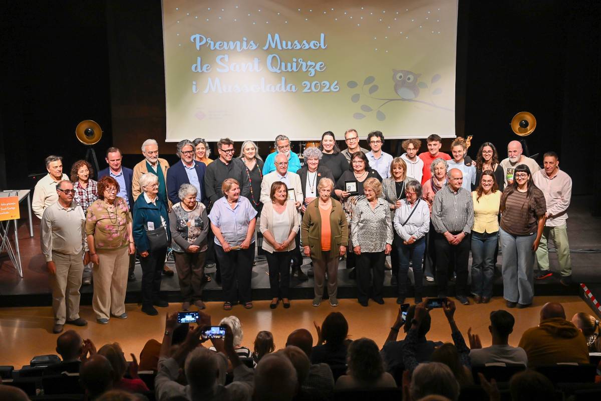 Els Premis Mussol 2026 van distingir Jaume Barberà i la Societat Coral Il·lustració Artística de Sant Quirze