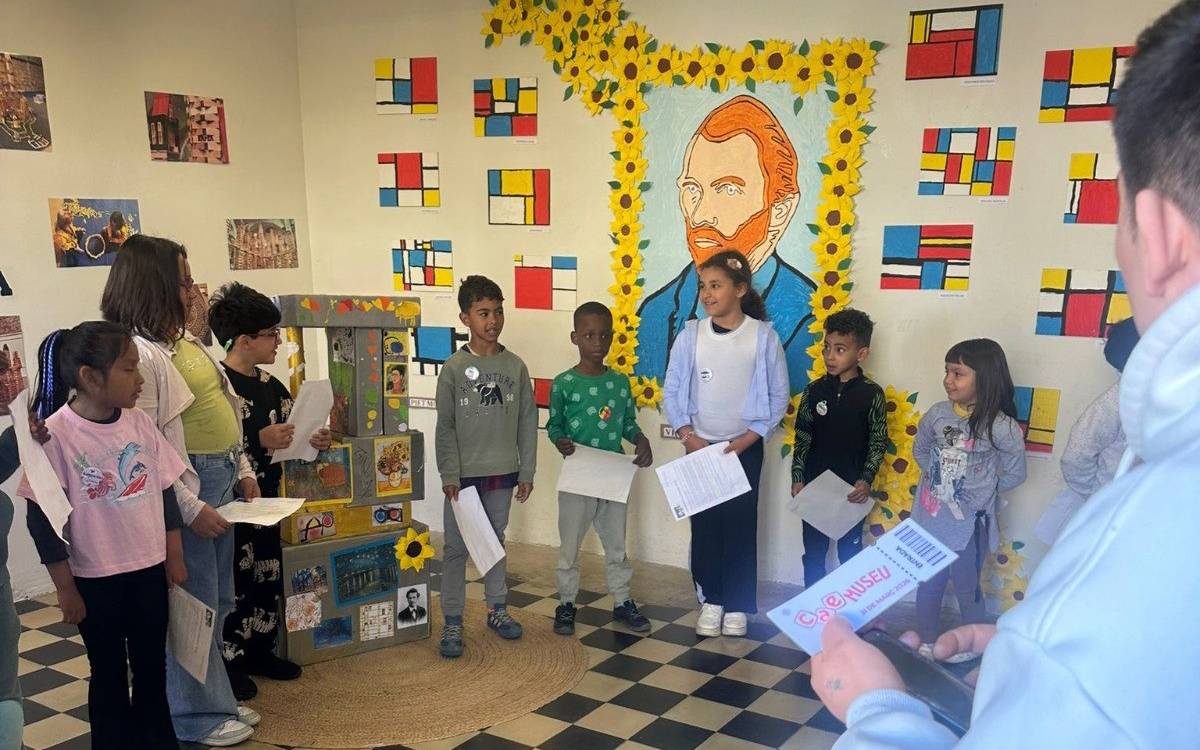 Els infants de l'Entra en Joc del CAE es converteixen en artistes amb el CAEMuseu