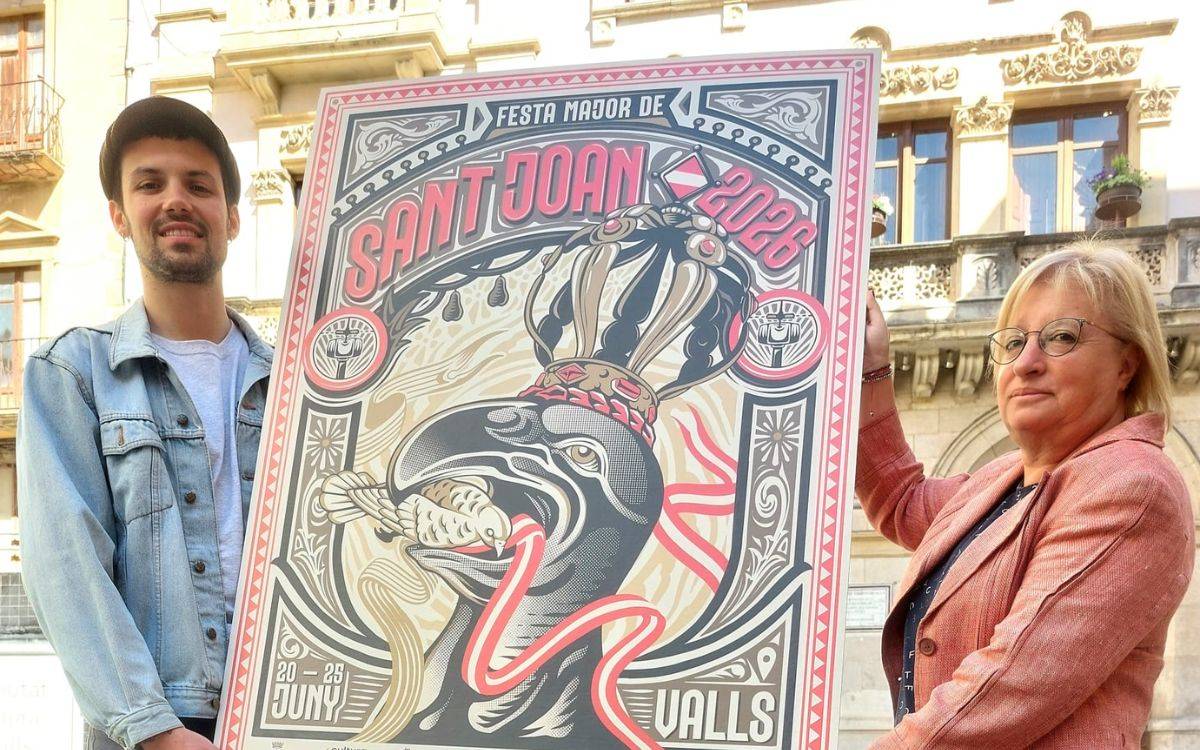 La nova Àliga de Valls protagonitza el cartell de la Festa Major de Sant Joan d'enguany
