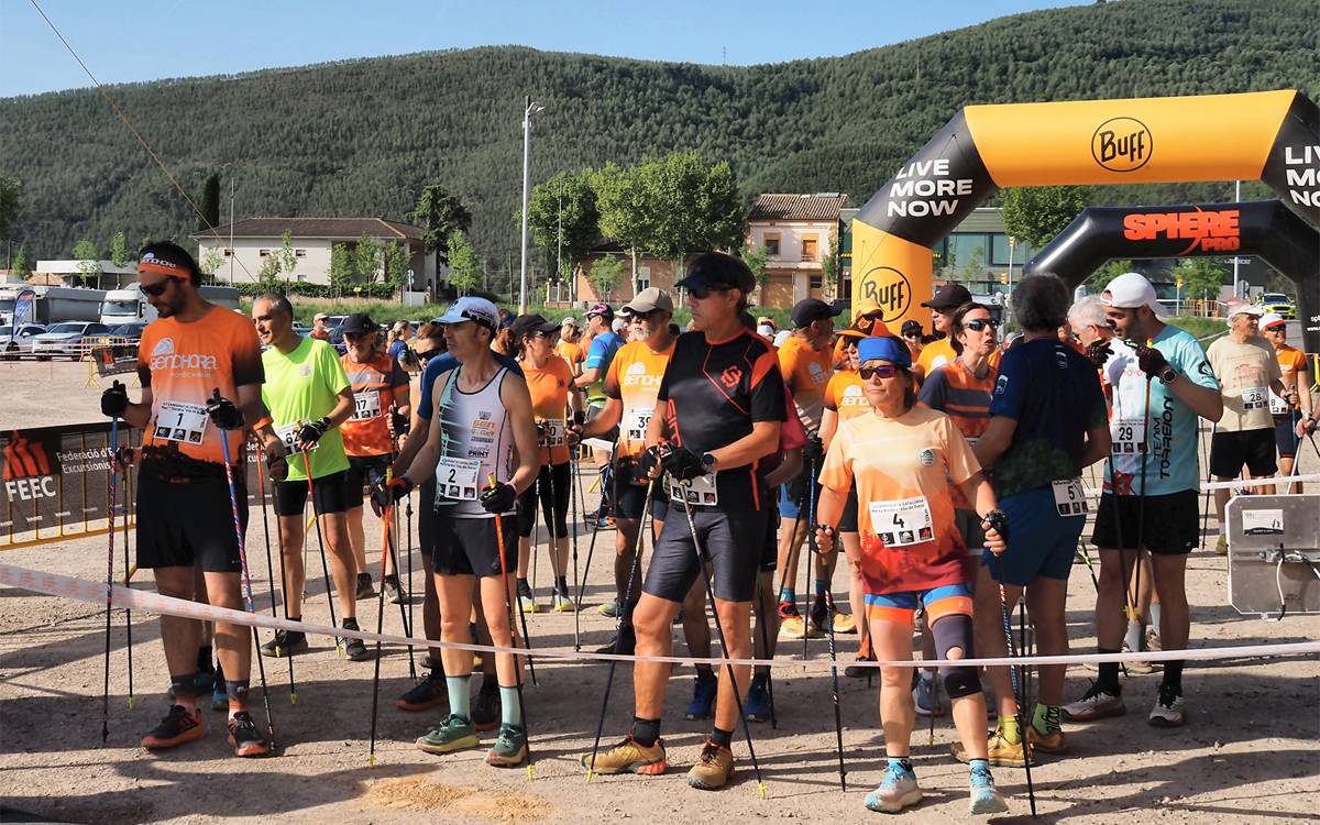 Súria corona els campions del 4t Campionat de Catalunya de Marxa Nòrdica