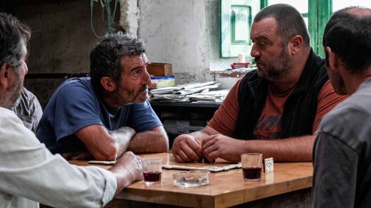 Luis Zahera i Denis Menochet al film